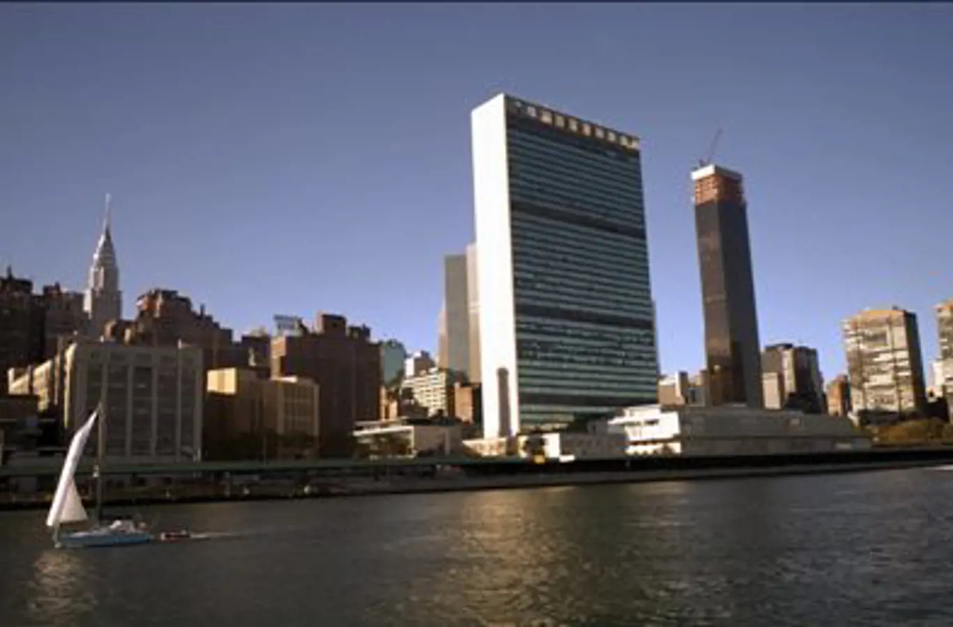 Arkivfoto, FN-bygningen i New York