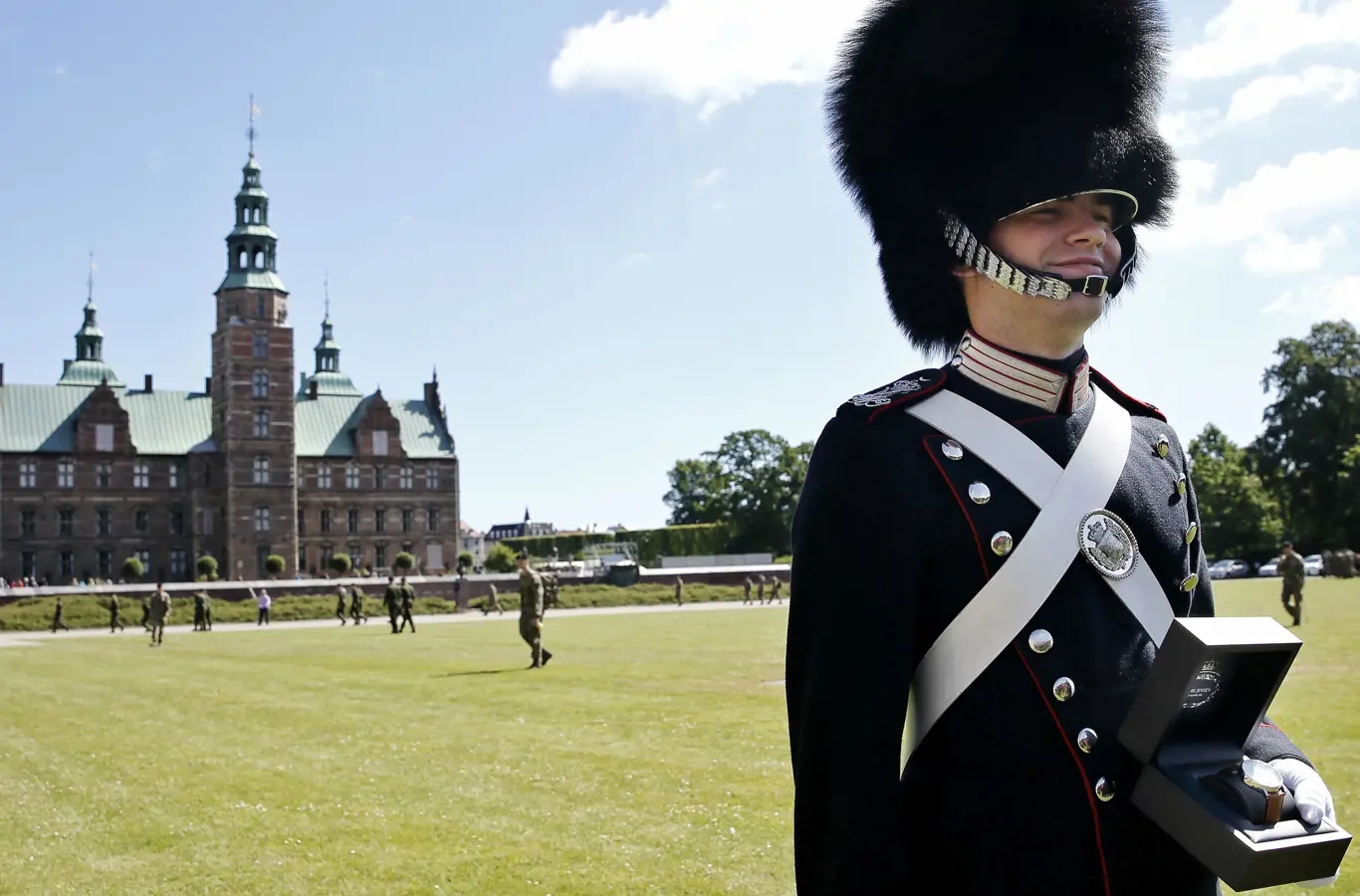 Garder Jacob Kjær fra Ballerup modtog Dronningens Ur ved seneste afskedsparade den 26. juni 2015.
