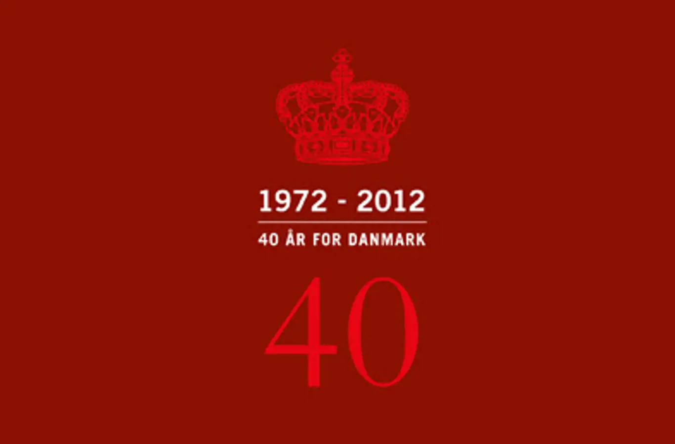 Logo udarbejdet i forbindelse med H.M. Dronningens 40-års Regeringsjubilæum