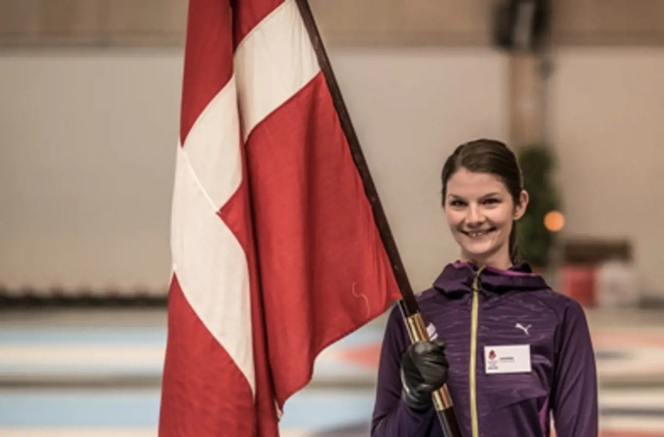 Skipper på det danske curlinghold Lene Nielsen.