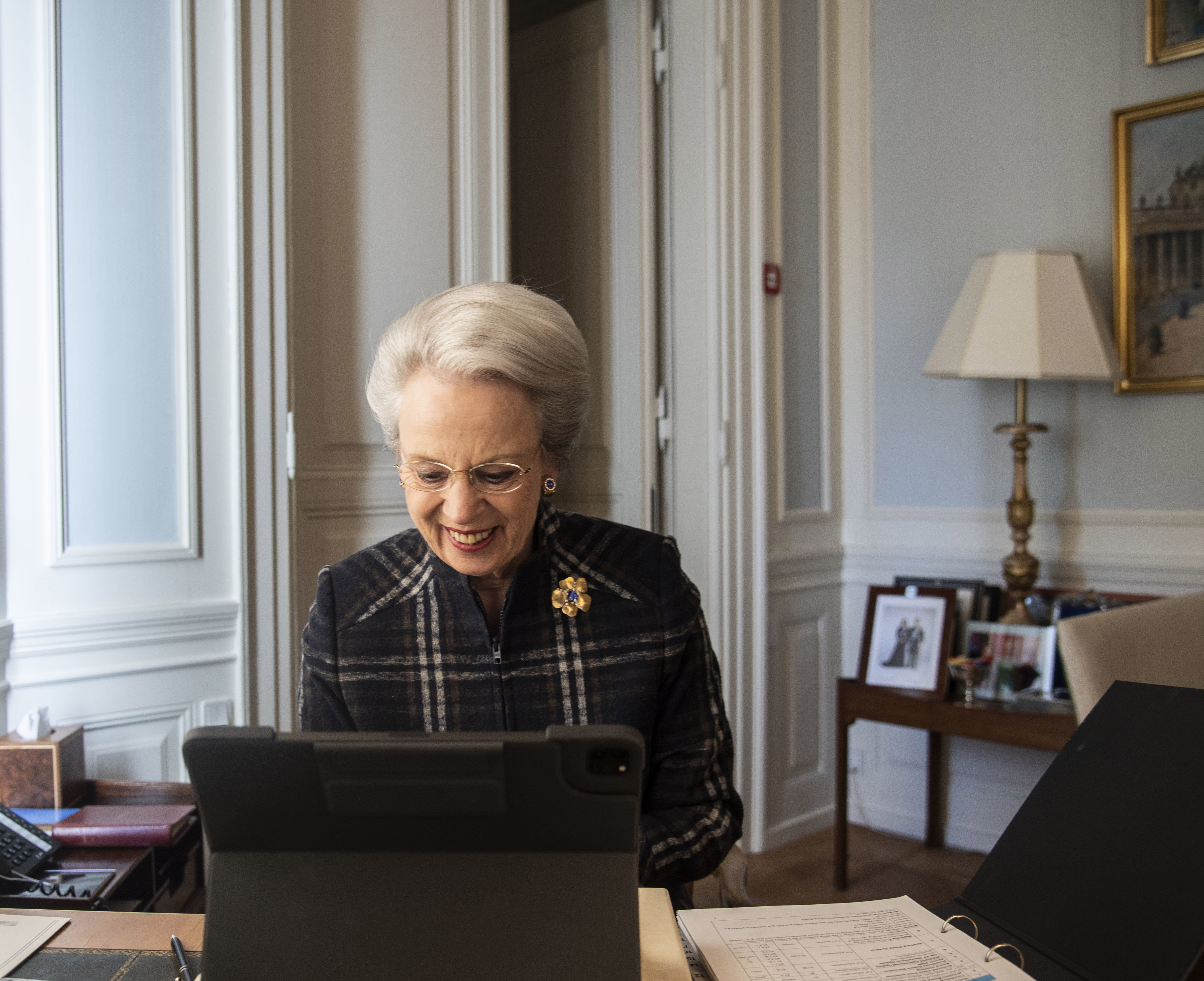 H.K.H. Prinsesse Benedikte Deltog I Virtuelle Møder