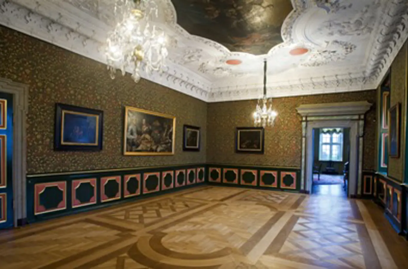 Barokspisestuen på Fredensborg Slot.